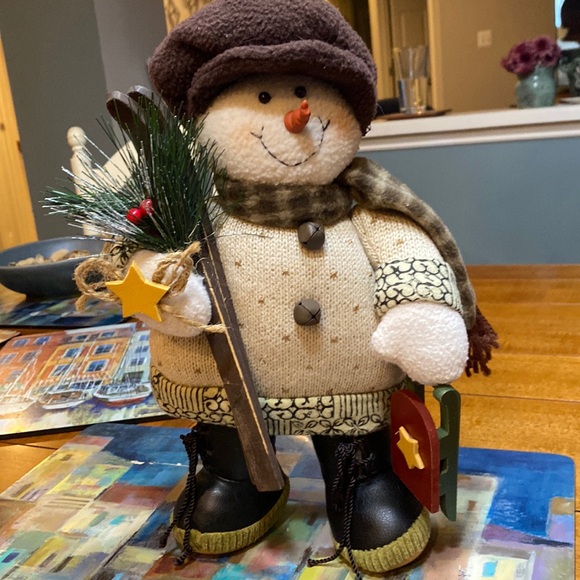Other - 13” Standing Snowman, Cheerful Holiday Decor!